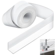 Carica l'immagine nel visualizzatore di Gallery, Nastro Sigillante Impermeabile In Silicone Antimuffa, Profilo Autoadesivo Per Bagno E Cucina, Bianco, Larghezza 22Mm, Lu