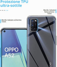Carica l'immagine nel visualizzatore di Gallery, Captor Cover Trasparente per Oppo A52 / A72 / A92, Custodia TPU in Silicone Flessibile Morbida e Sottile, Protezione Ful