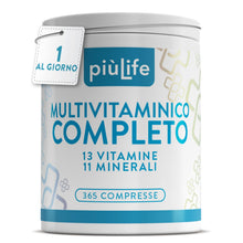 Carica l'immagine nel visualizzatore di Gallery, Multivitaminico Completo PiùLife – 365 Compresse con 24 Vitamine e Minerali