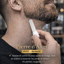 Carica l'immagine nel visualizzatore di Gallery, Kit da rasatura uomo - Rasoio per barba uomo/taglio a mano per barba - con 50 Lame Singole + Panno + Stick di allume + C