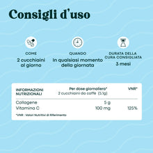 Carica l'immagine nel visualizzatore di Gallery, Collagene Marino in Polvere 153g Tipo 1 e 3, Non Aromatizzato, 5 g al Giorno, Fornitura di 30 Giorni, Peptidi 2000 DA, P