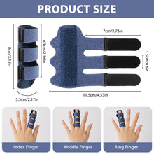 Carica l'immagine nel visualizzatore di Gallery, Dita a Stecca, 4 Pezzi Stecche per Dita Mano, con Fascia in Alluminio Integrata, Supporto di Mano Splint Dito, per Tutte