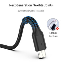 Carica l'immagine nel visualizzatore di Gallery, PEAKLIFT Cavo Micro USB Corto [5Pezzi 30cm], Cavo USB Micro USB 0.3m Android Trasferimento Dati e Ricarica Rapida Compat