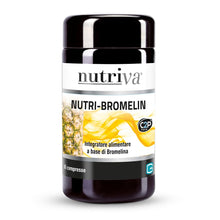 Carica l'immagine nel visualizzatore di Gallery, NUTRIVA Nutri-bromelin Integratore Alimentare A Base Di Bromelina, adatto per chi soffre di ritenzione idrica, cellulite