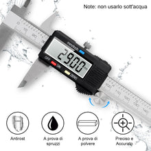 Carica l'immagine nel visualizzatore di Gallery, Calibro Digitale, Qfun Precisione Micrometro in Acciaio Inox 150mm con Ampio Display LCD Inch Electronic Digital Caliper