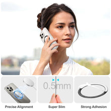 Carica l'immagine nel visualizzatore di Gallery, Adesivo universale ad anello in metallo per magnete ad anello MagSafe, compatibile con caricabatterie wireless MagSafe p