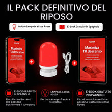 Carica l'immagine nel visualizzatore di Gallery, NXT - Lampada Notturna 620nm per Sonno e Relax | Illuminazione Rubino per Neonati e Adulti | Red Light Ricaricabile USB 