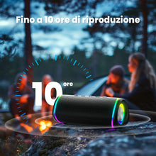 Carica l'immagine nel visualizzatore di Gallery, RIENOK Cassa Bluetooth Potente Portatile 30W Impermeabile Supporta TF e AUX