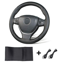 Carica l'immagine nel visualizzatore di Gallery, ZATOOTO Coprivolante Auto In Pelle da Cucire, Antiscivolo, 37-38cm, Nero