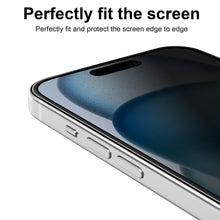 Carica l'immagine nel visualizzatore di Gallery, YLK 2 Pezzi Privacy Pellicola Protettiva per iPhone 15/16, Copertura Totale Vetro Temperato Completa Film AntiSpy (iPhon