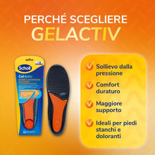Carica l'immagine nel visualizzatore di Gallery, Dr. Scholl's Solette GelActiv Scarpe e Scarponcini da Lavoro, Solette con Tecnologia GelWave Ammortizzante, Supporto Con