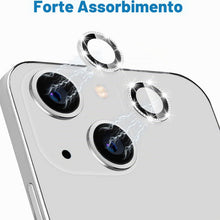 Carica l'immagine nel visualizzatore di Gallery, Coiwxmoi Protezione Fotocamera per iPhone 14/14 Plus,Pellicola Vetro Glitter Copri Telecamera Camera Proteggi Obiettivo 