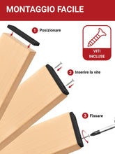 Carica l'immagine nel visualizzatore di Gallery, LouMaxx - Set di 20 piedini in plastica per mobili, dimensioni dei tacchetti 50 x 14 x 5 mm, tacchetti in plastica da av