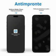 Carica l'immagine nel visualizzatore di Gallery, Mothca Vetro Temperato Opaco per iPhone 17 / iPhone 16 Pro, Pellicola Full Coverage Antiriflesso Anti-Impronta, 9H Anti-