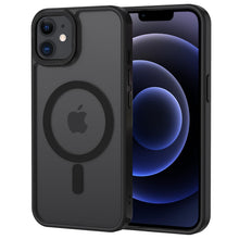 Carica l'immagine nel visualizzatore di Gallery, XTCASE Cover Magnetica per iPhone 12 / 12 Pro Traslucida Opaca, Nero