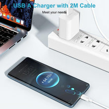 Carica l'immagine nel visualizzatore di Gallery, Caricatore USB Quick Charge 3.0 18W per Xiaomi Redmi 12/Note 12/11/10/9/8,11T/Mi12/Mi11/Mi10/Mi9/Redmi Pro5G/Poco X3 Pro