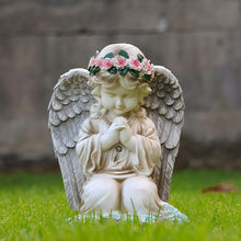 Carica l'immagine nel visualizzatore di Gallery, LED solare alimentato luce angelo preghiera, lampada di decorazione atmosfera all'aperto, luci di paesaggio di giardino 
