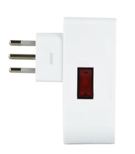 Carica l'immagine nel visualizzatore di Gallery, Electraline 71948 Adattatore Doppio Salvaspazio due Posti frontali P40 polivalenti (10/16A + Schuko tedesca), Spina picc
