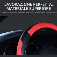 Carica l'immagine nel visualizzatore di Gallery, Pahajim Coprivolante Auto Universale in PU Pelle Microfibra Copri Volante 38CM, Copertura Volante Auto Antiscivolo Trasp