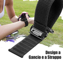 Carica l'immagine nel visualizzatore di Gallery, Cinturino per Garmin Fenix 7 Pro/Fenix 6 Pro/EPIX, Cinturino in Nylon a Strappo da 22 mm con Passante per Fenix 5/EPIX P