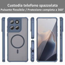 Carica l'immagine nel visualizzatore di Gallery, UPLAI Cover per Motorola Edge 60 5G, Ultra Sottile Antiurto Magnetico Custodia, Premio PC + Morbido TPU Silicone Bumper 