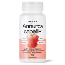 Carica l'immagine nel visualizzatore di Gallery, Aenea, Mela Annurca Capelli 60 Cps, Anticaduta Uomo e Donna, Rinforza e Favorisce la Crescita Con Biotina, Selenio, Rame