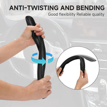 Carica l'immagine nel visualizzatore di Gallery, EINESIN 3x Coprivolante in Fibra di Carbonio Antiscivolo, Design Segmentato a Farfalla, Universale per il 99% delle Auto