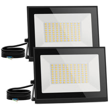 Carica l'immagine nel visualizzatore di Gallery, Aigostar- Faretto led 50W da Esterno,2 Pezzi,bianco naturale,Super illuminoso Faro led da 4500 lumen e 4000k. Faretti le
