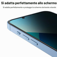 Carica l'immagine nel visualizzatore di Gallery, Amzpas 【3 Pezzi Privacy Pellicola Protettiva per iPhone 14/13/13 Pro/16e/17e, Copertura Totale Vetro Temperato Completa 
