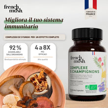 Carica l'immagine nel visualizzatore di Gallery, French Mush Complesso 5 Funghi Bio - 56 Capsule Vegane