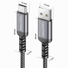 Carica l'immagine nel visualizzatore di Gallery, deleyCON 1,5m Cavo USB-A a USB-C Cavo di Ricarica e Dati per iPhone 17 15 16 Pro Max Air Galaxy A16 A56 S25 S24 S23 Pixe