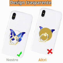 Carica l'immagine nel visualizzatore di Gallery, Cellulare Anello,4 pezzi Supporto trasparente dell'anello del telefono cellulare,Supporto rotante a 360 gradi per la suo