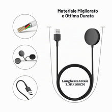 Carica l'immagine nel visualizzatore di Gallery, Amzpas USB-C Caricatore per Samsung Galaxy Watch 7/FE/6/5/4/3/Ultra, Veloce Portatile Cavo di Ricarica per Samsung Watch