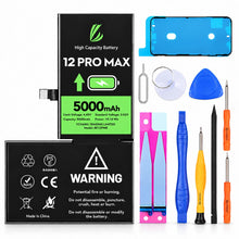 Carica l'immagine nel visualizzatore di Gallery, LL TRADER Batteria per iPhone 12 Pro Max, 5000mAh e Kit di Riparazione A