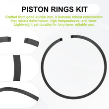 Carica l'immagine nel visualizzatore di Gallery, M METERXITY 2-Pack Kit Anelli Pistone Motore, 34mm x 1.5mm Spessore Set Anelli Pistone Ghisa Sferoidale Standard Sostitu