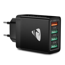 Carica l'immagine nel visualizzatore di Gallery, Caricatore USB,4Porto Presa USB 40W QC3.0 Alimentatore USB Caricabatterie Cellulare Rapido Caricatore Multiplo Per iPhon