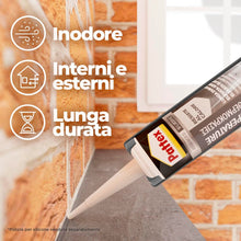 Carica l'immagine nel visualizzatore di Gallery, Pattex Barbecue e Caminetti Silicone alte temperature, Sigillante verniciabile resistente alla fiamma diretta, Silicone 