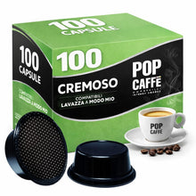 Carica l'immagine nel visualizzatore di Gallery, 100 Capsule Compatibili Lavazza A Modo Mio – Pop Caffè E-MIO 2 Cremoso – Gusto Intenso e Crema Densa – Miscela Corposa –
