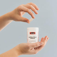 Carica l'immagine nel visualizzatore di Gallery, SWISSE Capelli Pelle Unghie - Integratori per Capelli, Pelle e Unghie con Vitamina C Biotina Cardo Mariano, 60 Compresse
