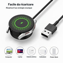 Carica l'immagine nel visualizzatore di Gallery, Amzpas USB-C Caricatore per Samsung Galaxy Watch 7/FE/6/5/4/3/Ultra, Veloce Portatile Cavo di Ricarica per Samsung Watch
