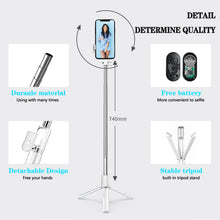 Carica l'immagine nel visualizzatore di Gallery, Bastone Selfie treppiede smartphone cavalletto per smart phone,Wireless selfie stick 4in1 Staccabile con Telecomando Wir