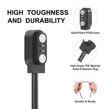 Carica l'immagine nel visualizzatore di Gallery, Tobfit Caricatore Smartwatch Universale, 2 Pin 2,84mm Magnetico Caricabatterie Smartwatch, Cavo ricarica smartwatch, Ric