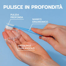 Carica l'immagine nel visualizzatore di Gallery, GELDIS Spazzolino per Apparecchi Ortodontici, Pulizia Mascherine, Bite, Protesi, Uso Quotidiano