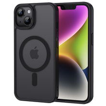 Carica l'immagine nel visualizzatore di Gallery, XTCASE Cover Magnetica per iPhone 14 Traslucida Opaca, Nero