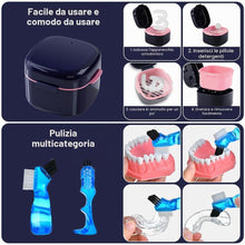 Carica l'immagine nel visualizzatore di Gallery, Porta Apparecchio Denti con Cestello Spazzola di Pulizia, Porta Dentiera