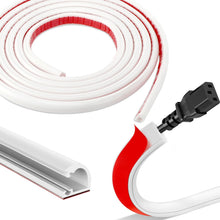 Carica l'immagine nel visualizzatore di Gallery, 4 Meter Canalina Passacavi Adesiva, Staranry Canale Flessibile, Bianco