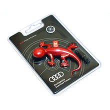 Carica l'immagine nel visualizzatore di Gallery, Audi Deodorante per Ambiente 000087009B Originale Forma di Geco, Aroma Floreale, Colore: Rosso