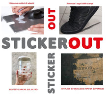 Carica l'immagine nel visualizzatore di Gallery, MagazziniGM STICKEROUT, Spray Rimuovi Adesivi e Colla, Efficace su Etichette Adesive, Formula a Base di Solventi, Versat