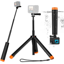 Carica l'immagine nel visualizzatore di Gallery, Galleggiante Monopiede Grip mano Treppiede impermeabile estensibile Selfie Monopiede per Go Pro Hero 13,12, 11, 10, 9, 8