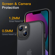 Carica l'immagine nel visualizzatore di Gallery, JETech Cover Opaca per iPhone 13, Nero